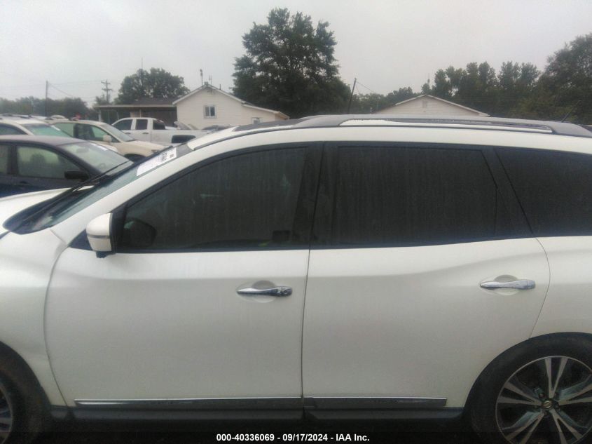 2018 Nissan Pathfinder Platinum VIN: 5N1DR2MN6JC628049 Lot: 40336069