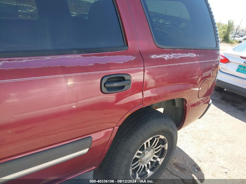 2004 Chevrolet Tahoe Ls VIN: 1GNEK13Z44R242976 Lot: 40336106