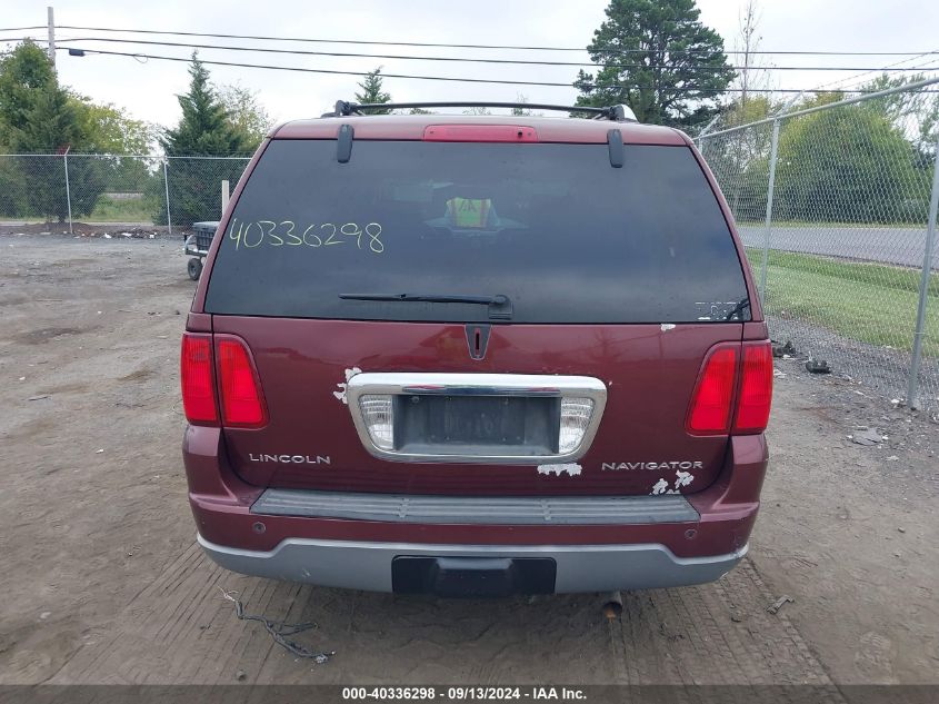 2003 Lincoln Navigator VIN: 5LMFU28R43LJ49844 Lot: 40336298