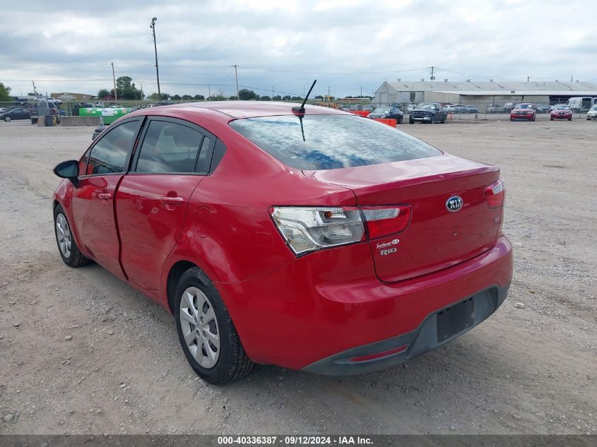 2015 Kia Rio Lx VIN: KNADM4A31F6502153 Lot: 40336387