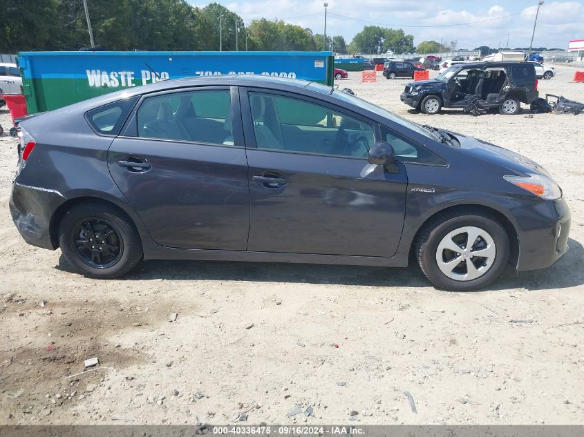 2012 Toyota Prius Three VIN: JTDKN3DU3C5404684 Lot: 40336475