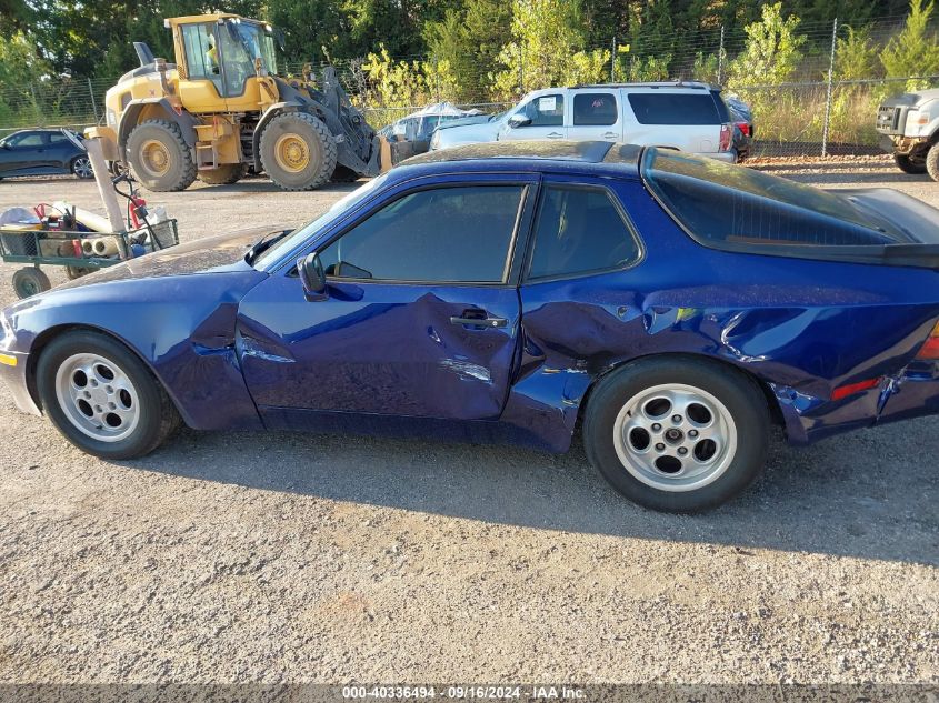 1986 Porsche 944 VIN: WP0AA0948GN459796 Lot: 40336494