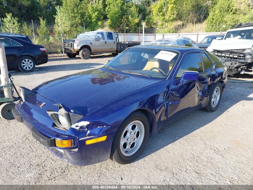 1986 Porsche 944 VIN: WP0AA0948GN459796 Lot: 40336494