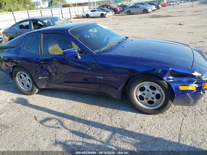 1986 Porsche 944 VIN: WP0AA0948GN459796 Lot: 40336494