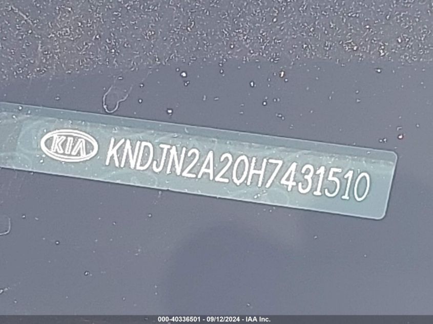 KNDJN2A20H7431510 2017 Kia Soul