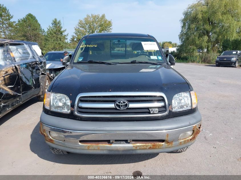 2000 Toyota Tundra Sr5 V8 VIN: 5TBKT4419YS115224 Lot: 40336616