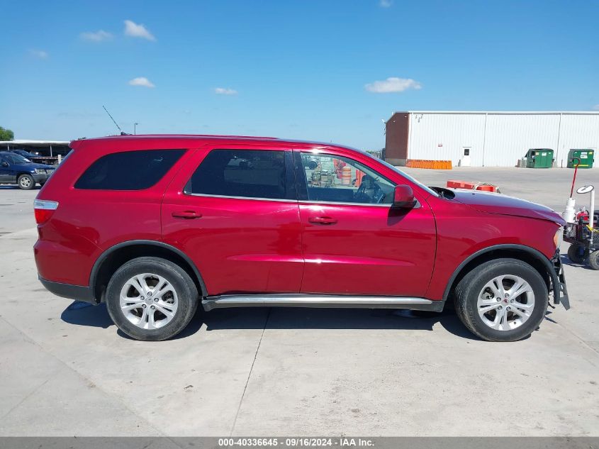 2013 Dodge Durango Sxt VIN: 1C4RDHAG8DC687741 Lot: 40336645