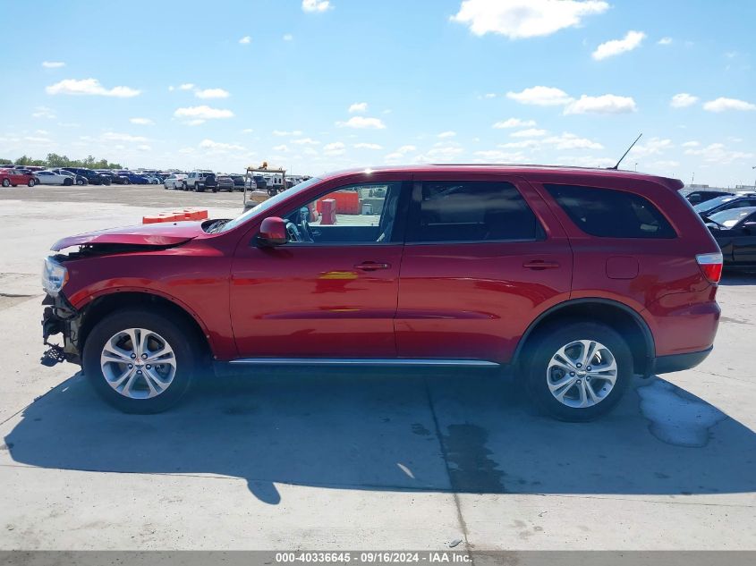 2013 Dodge Durango Sxt VIN: 1C4RDHAG8DC687741 Lot: 40336645