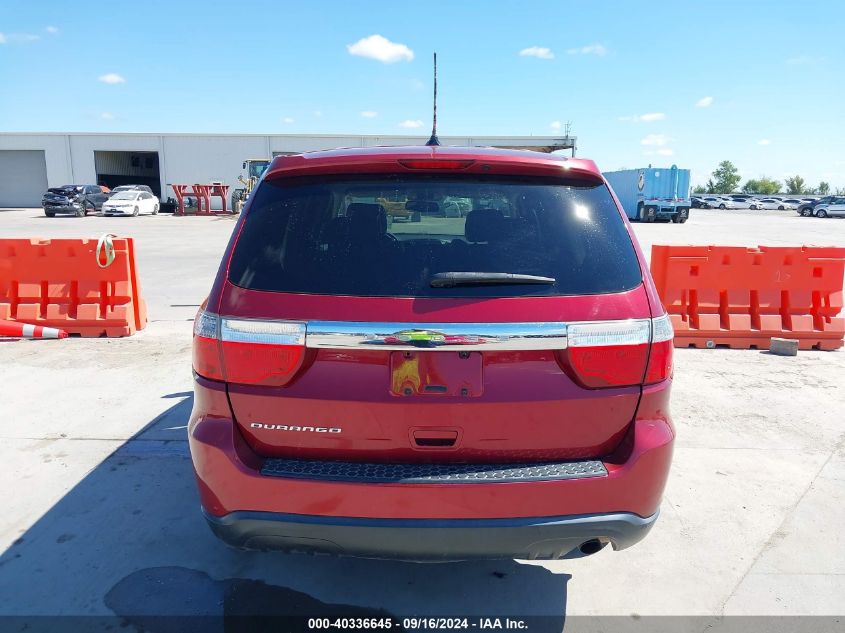 2013 Dodge Durango Sxt VIN: 1C4RDHAG8DC687741 Lot: 40336645