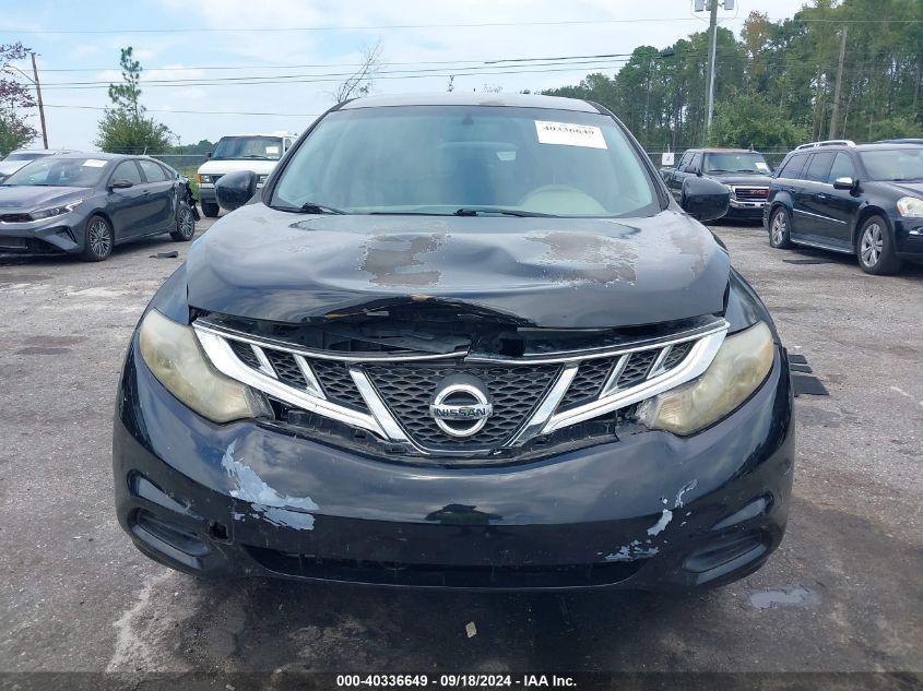 JN8AZ1MW1CW203242 2012 Nissan Murano S/Sl/Le