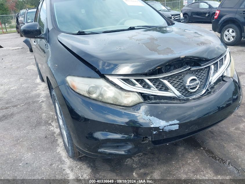 JN8AZ1MW1CW203242 2012 Nissan Murano S/Sl/Le