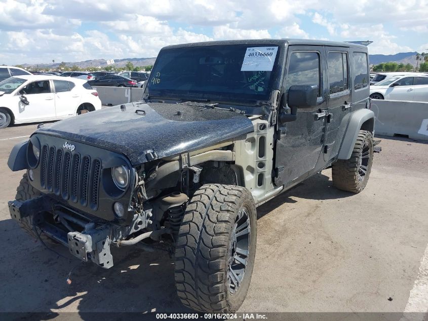 2016 Jeep Wrangler Unlimited Sport VIN: 1C4BJWDG4GL334413 Lot: 40336660