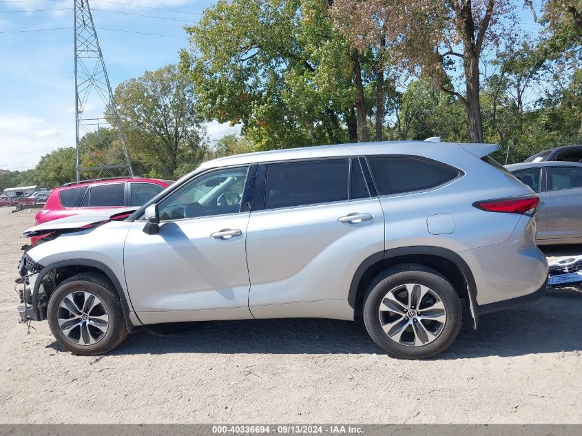 2021 Toyota Highlander Xle VIN: 5TDGZRBH5MS072925 Lot: 40336694