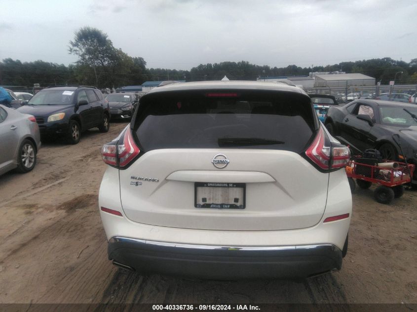 2015 Nissan Murano Sv VIN: 5N1AZ2MH6FN227304 Lot: 40336736