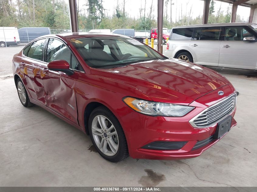 3FA6P0LUXJR111439 2018 FORD FUSION - Image 1