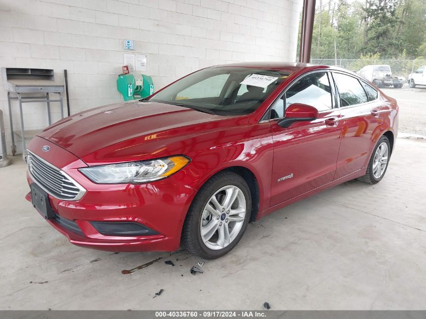 3FA6P0LUXJR111439 2018 FORD FUSION - Image 2