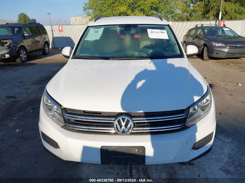 2016 Volkswagen Tiguan S VIN: WVGAV7AX0GW547198 Lot: 40336780