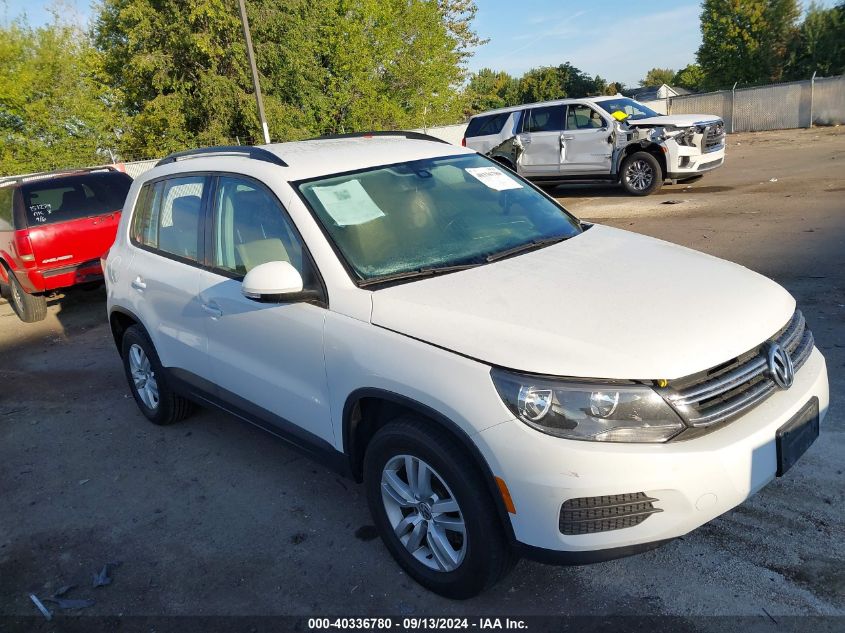 2016 VOLKSWAGEN TIGUAN S - WVGAV7AX0GW547198