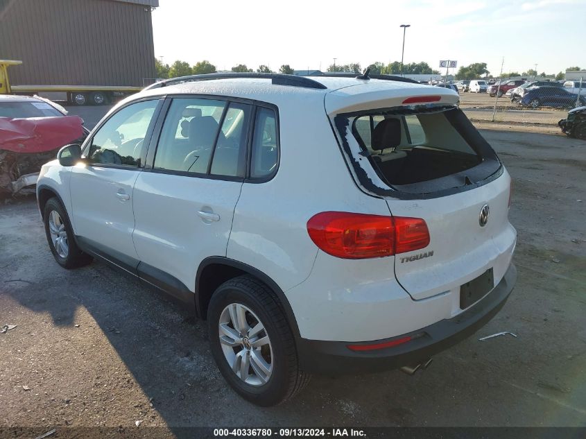 2016 VOLKSWAGEN TIGUAN S - WVGAV7AX0GW547198