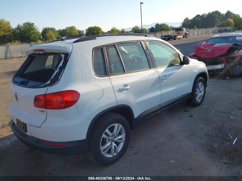 2016 VOLKSWAGEN TIGUAN S - WVGAV7AX0GW547198