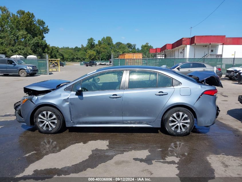 2022 Toyota Corolla Hybrid Le VIN: JTDEAMDE8NJ056284 Lot: 40336806