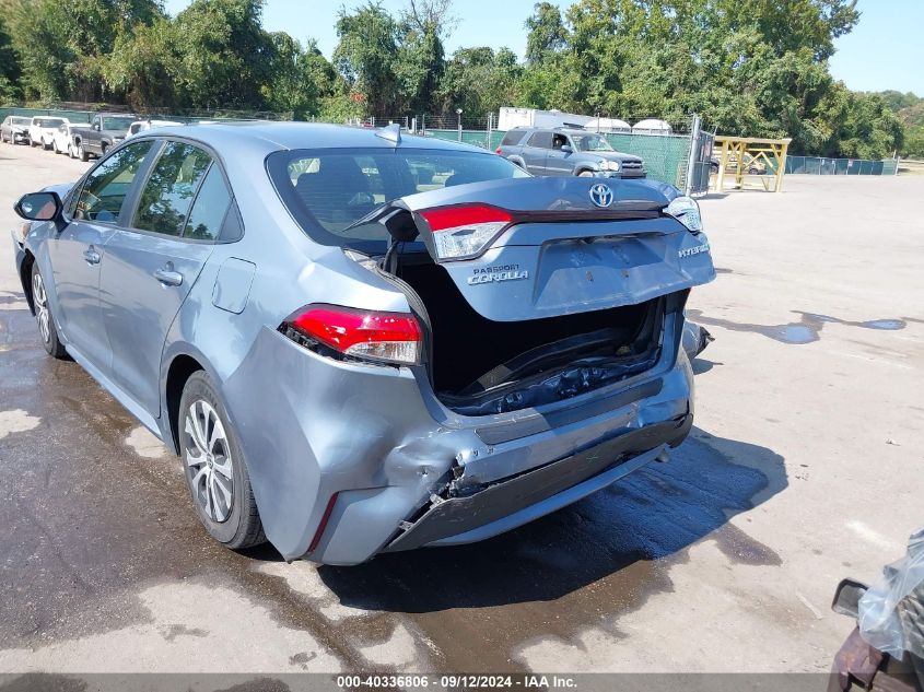 2022 Toyota Corolla Hybrid Le VIN: JTDEAMDE8NJ056284 Lot: 40336806