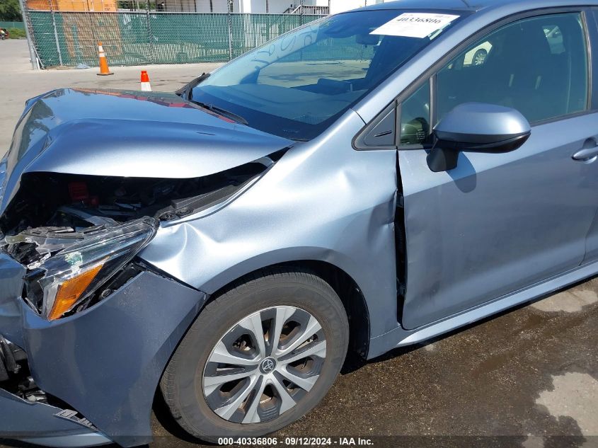 2022 Toyota Corolla Hybrid Le VIN: JTDEAMDE8NJ056284 Lot: 40336806