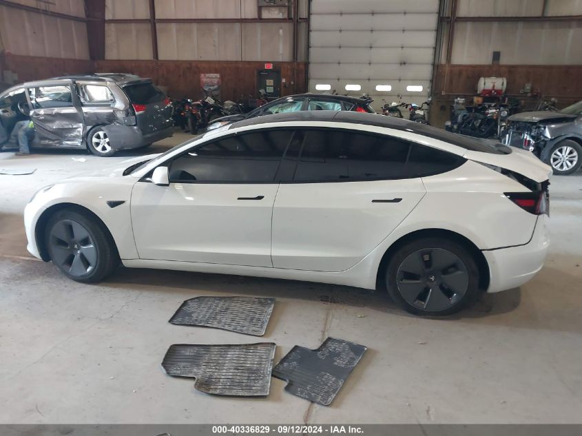 2022 Tesla Model 3 Long Range Dual Motor All-Wheel Drive VIN: 5YJ3E1EBXNF195418 Lot: 40336829