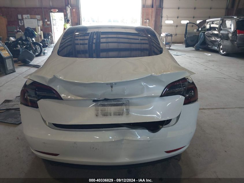 2022 Tesla Model 3 Long Range Dual Motor All-Wheel Drive VIN: 5YJ3E1EBXNF195418 Lot: 40336829