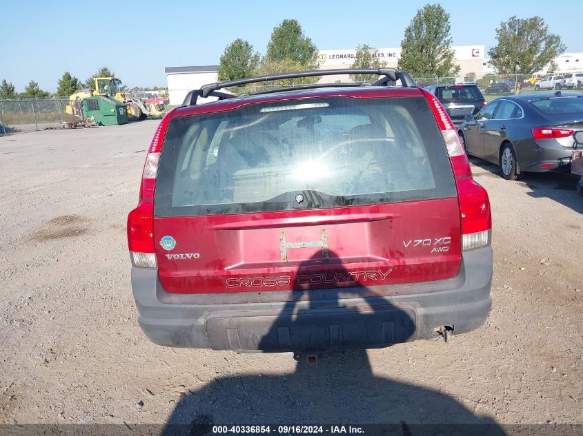 2002 Volvo V70 Xc VIN: YV1SZ58D521078672 Lot: 40336854