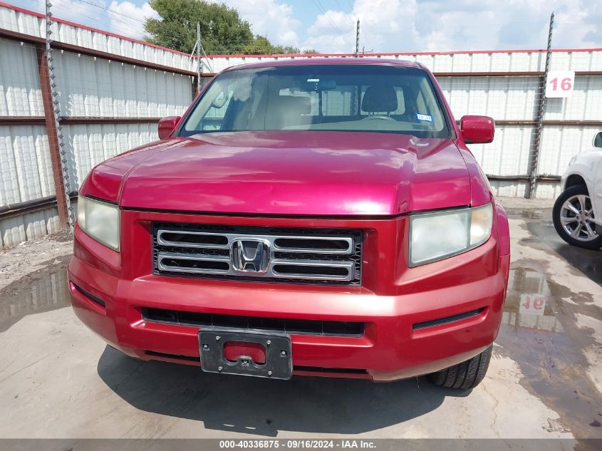 2006 Honda Ridgeline Rts VIN: 2HJYK16426H542486 Lot: 40336875