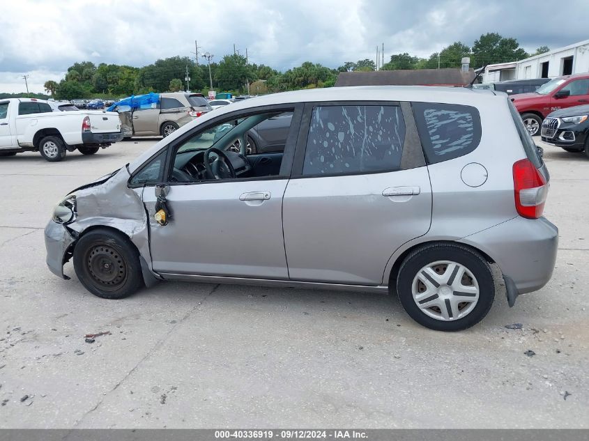 2007 Honda Fit VIN: JHMGD38487S002121 Lot: 40336919