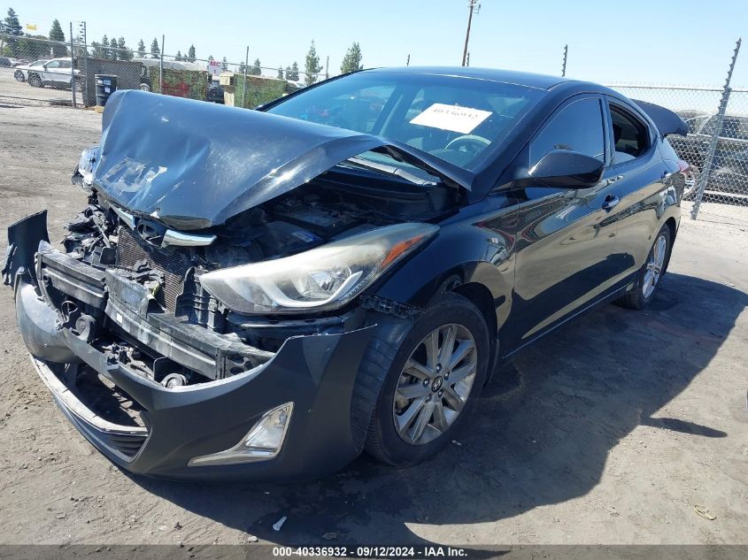 2015 Hyundai Elantra Se VIN: KMHDH4AE2FU342509 Lot: 40336932