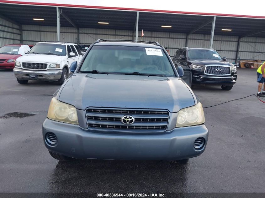 2003 Toyota Highlander V6 VIN: JTEGF21A430090270 Lot: 40336944