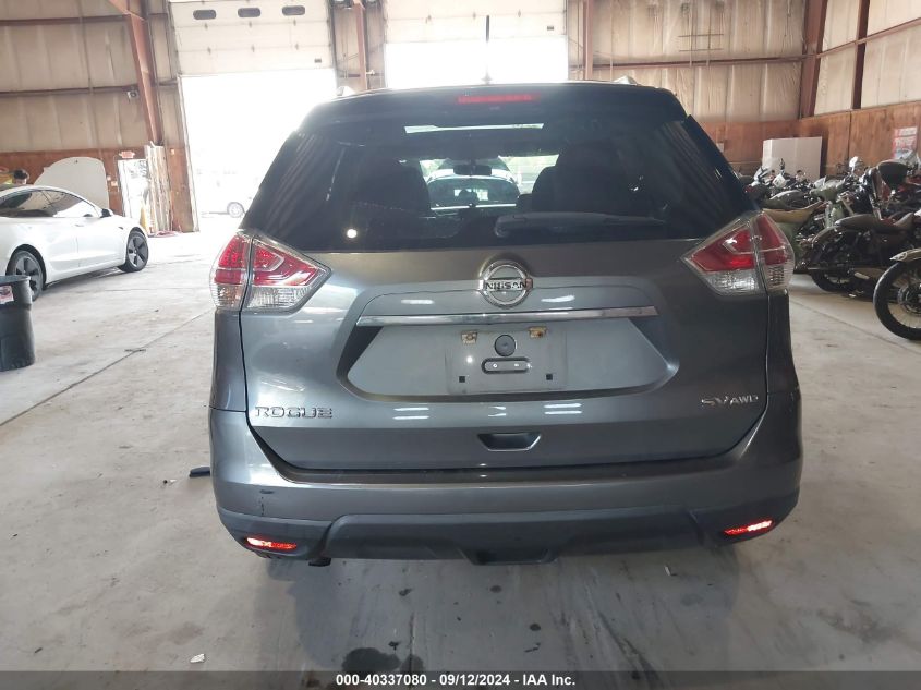 2016 Nissan Rogue Sv VIN: 5N1AT2MV6GC870949 Lot: 40337080