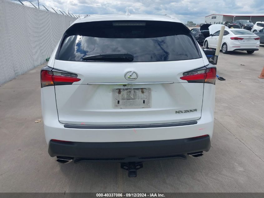 2015 Lexus Nx 200T VIN: JTJYARBZ6F2002927 Lot: 40337086