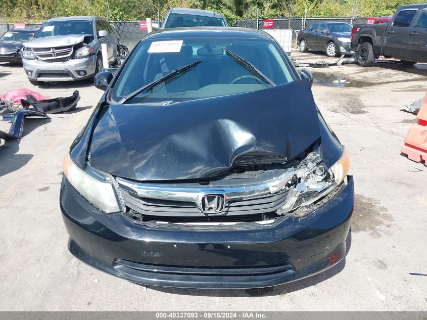 2012 Honda Civic Lx VIN: 2HGFB2F54CH317560 Lot: 40337093