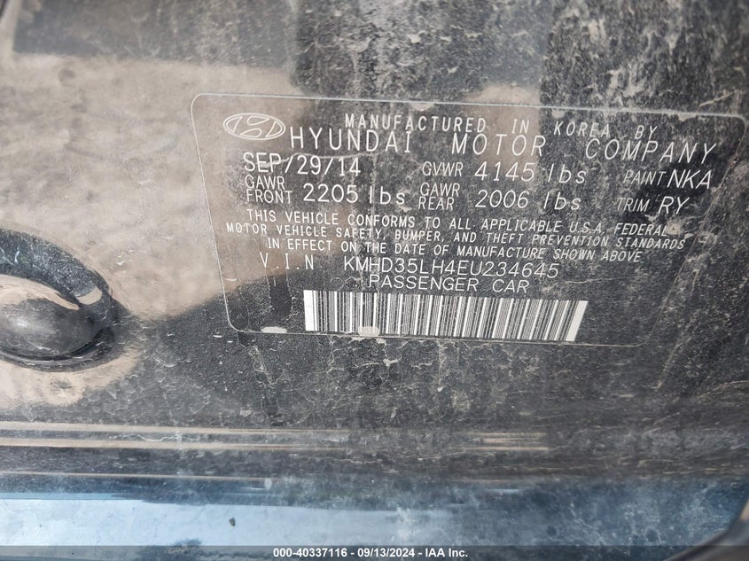 KMHD35LH4EU234645 2014 Hyundai Elantra Gt