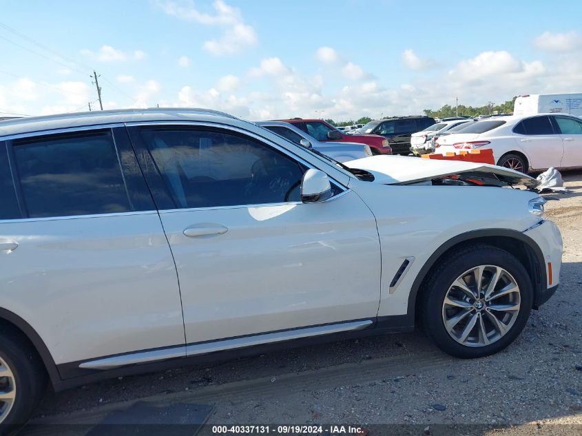 2019 BMW X3 xDrive30I VIN: 5UXTR9C55KLD96833 Lot: 40337131