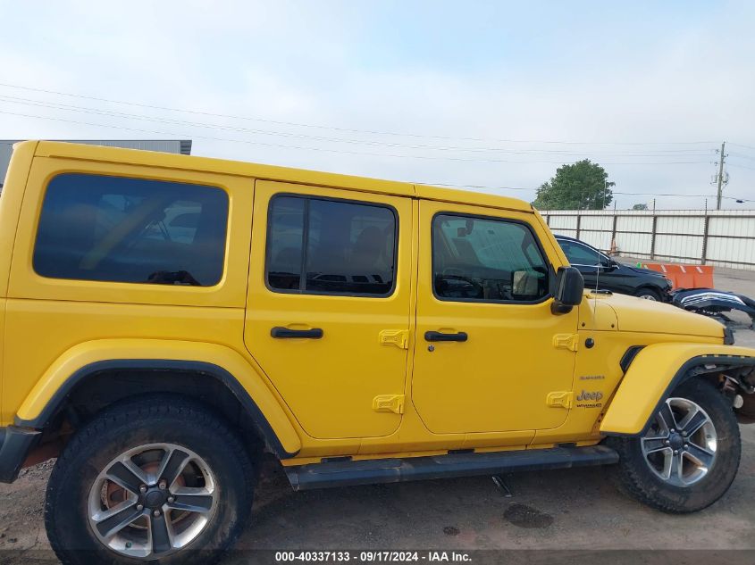 2018 Jeep Wrangler Unlimited Sahara 4X4 VIN: 1C4HJXEG0JW325535 Lot: 40337133