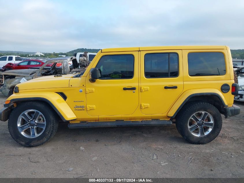 2018 Jeep Wrangler Unlimited Sahara 4X4 VIN: 1C4HJXEG0JW325535 Lot: 40337133