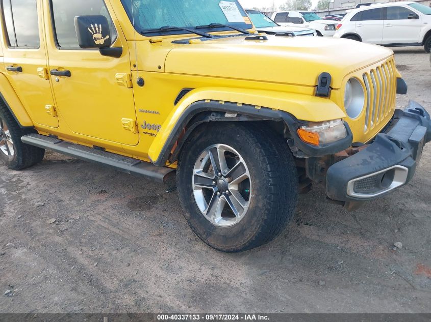 2018 Jeep Wrangler Unlimited Sahara 4X4 VIN: 1C4HJXEG0JW325535 Lot: 40337133