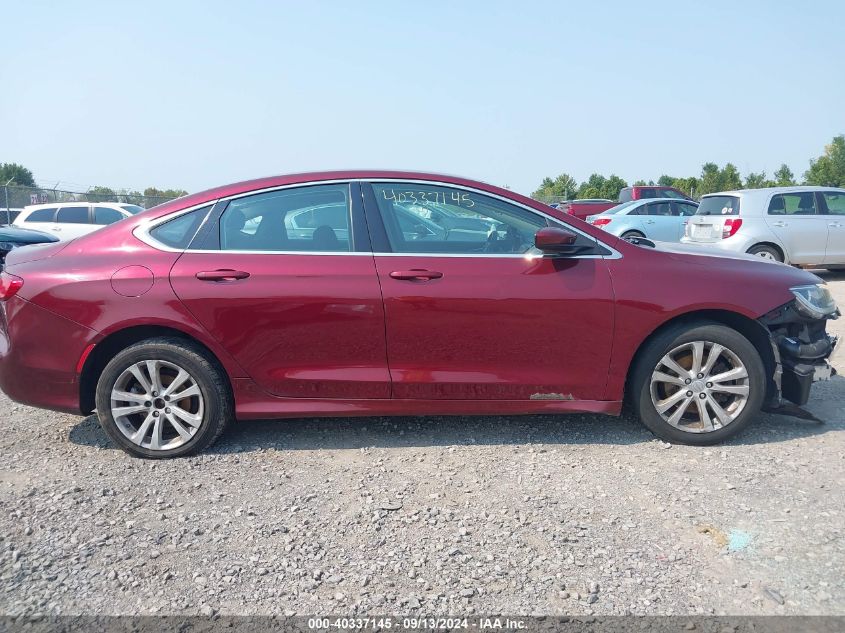 2015 Chrysler 200 Limited VIN: 1C3CCCAB0FN744204 Lot: 40337145