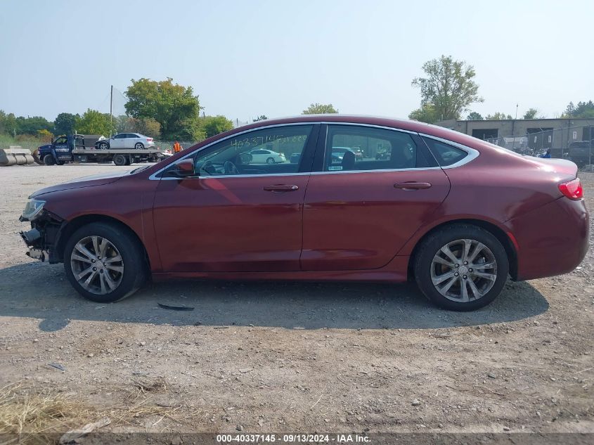 2015 Chrysler 200 Limited VIN: 1C3CCCAB0FN744204 Lot: 40337145