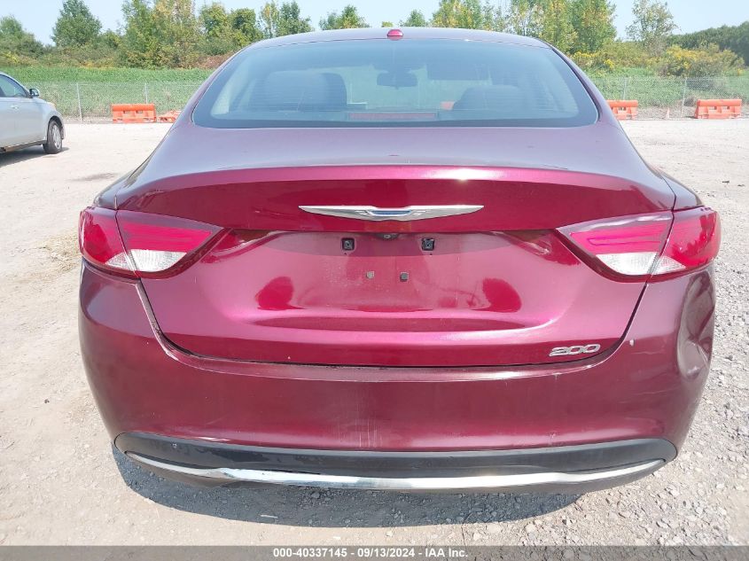 2015 Chrysler 200 Limited VIN: 1C3CCCAB0FN744204 Lot: 40337145