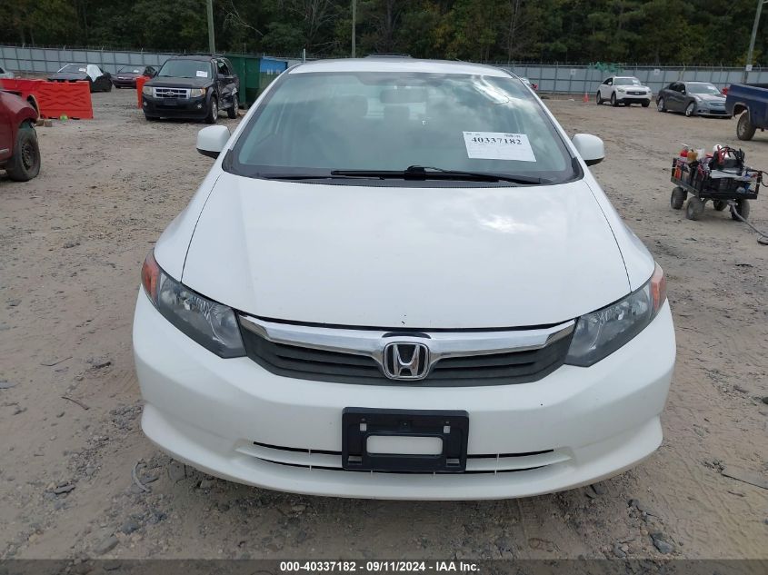 2012 Honda Civic Natural Gas VIN: 19XFB5F54CE003032 Lot: 40337182