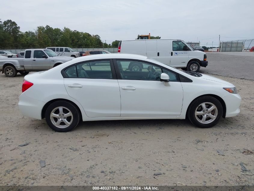 2012 Honda Civic Natural Gas VIN: 19XFB5F54CE003032 Lot: 40337182