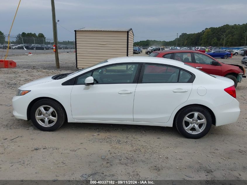 2012 Honda Civic Natural Gas VIN: 19XFB5F54CE003032 Lot: 40337182