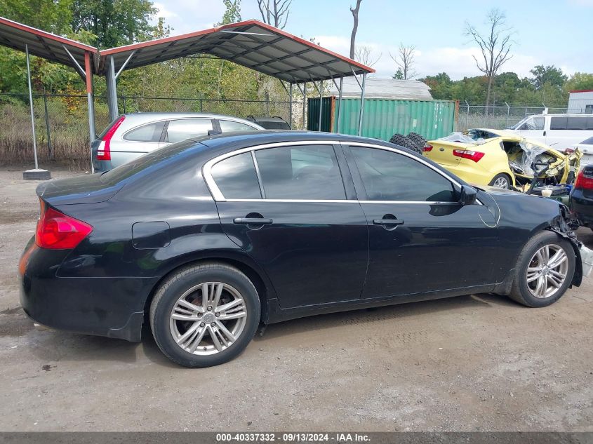 2011 Infiniti G37X VIN: JN1CV6AR9BM356458 Lot: 40337332