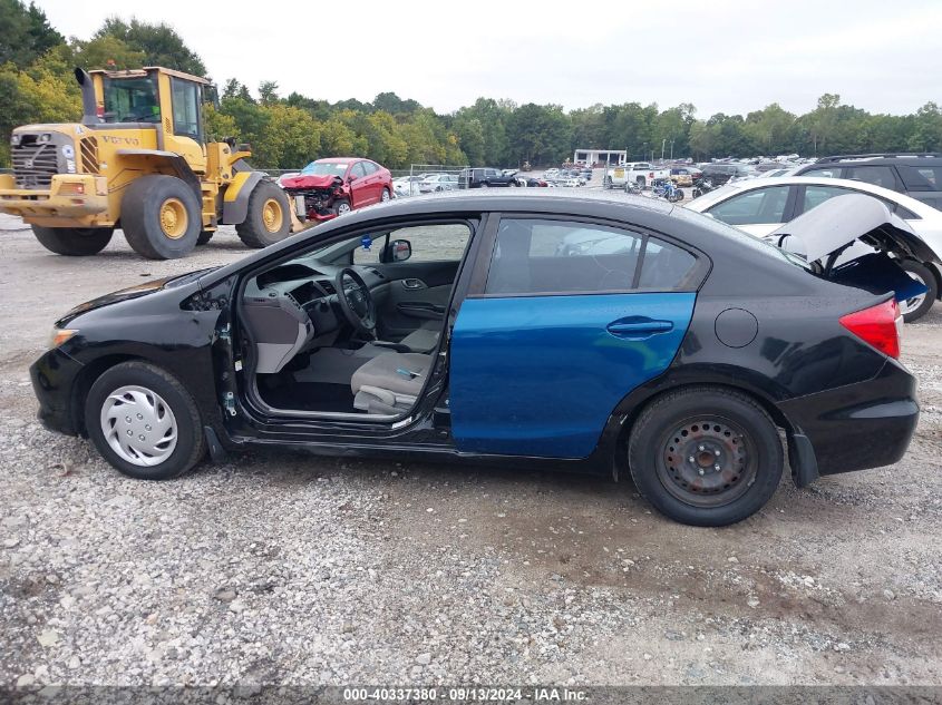 2012 Honda Civic Lx VIN: 19XFB2F55CE016208 Lot: 40337380